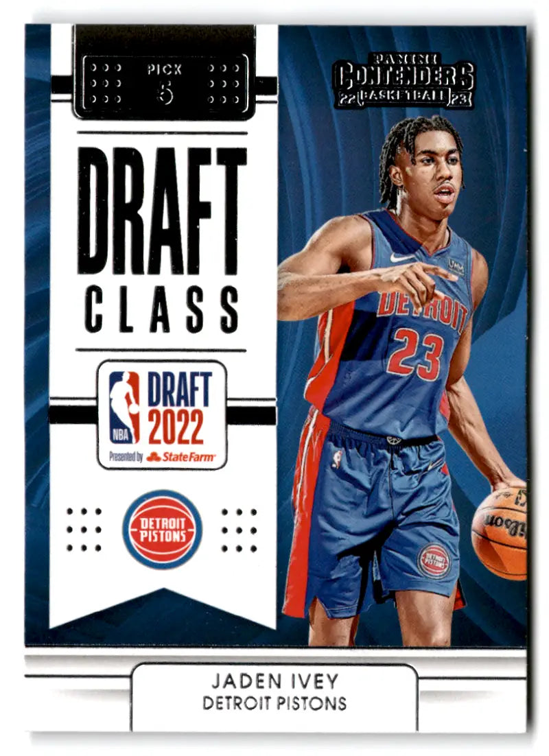 2022 Panini Contenders Draft Class #9 Jaden Ivey NM-MT Pistons