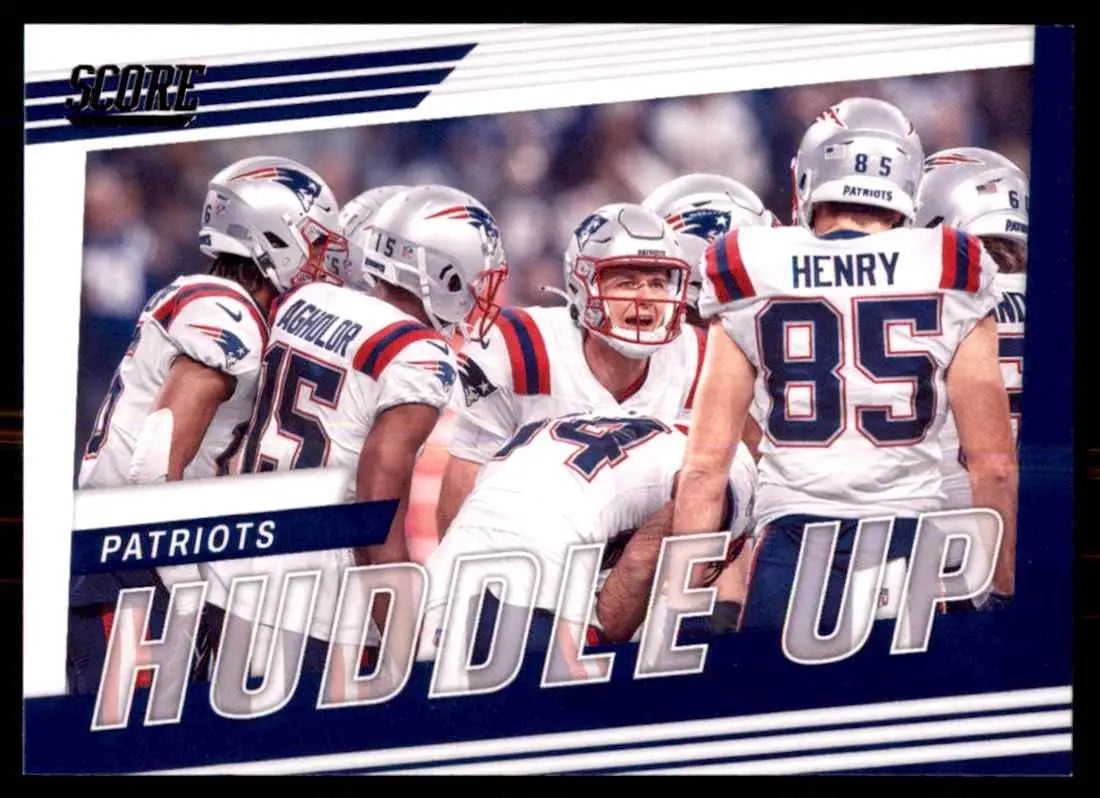 2022 Score Huddle Up Team Card New England Patriots #HU-NE