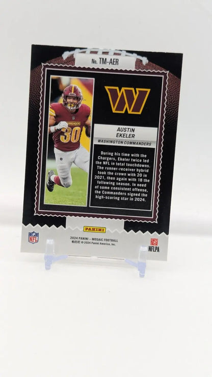 Football trading card for Touchdown Masters Austin Ekeler from Washington Commanders