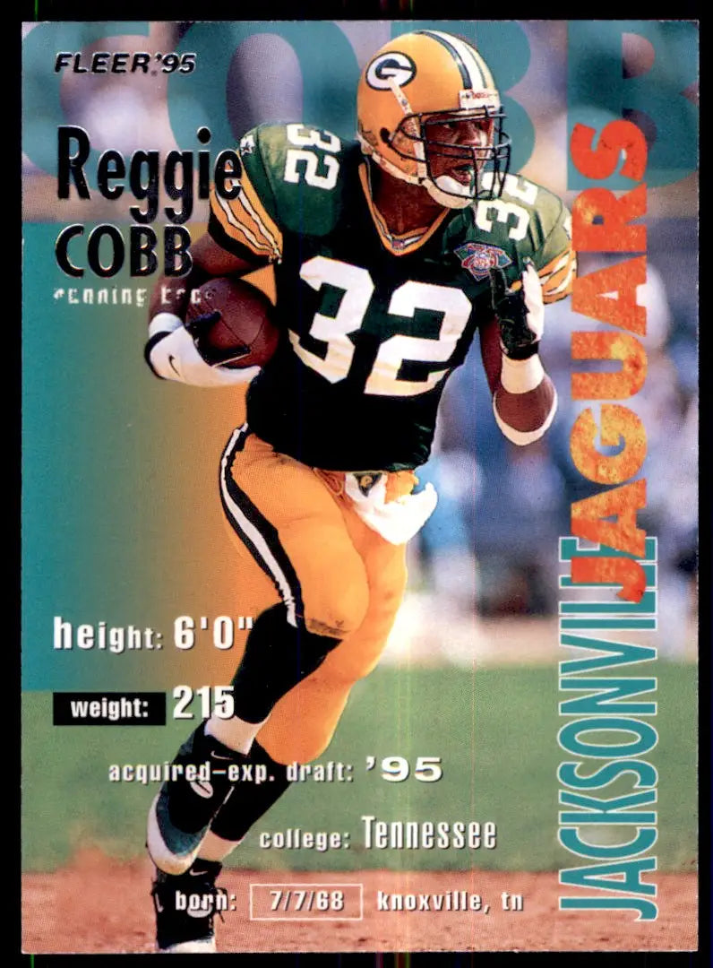 1995 Fleer Reggie Cobb Jacksonville Jaguars #170