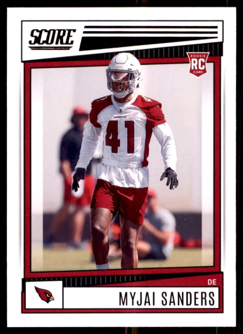 2022 Score Myjai Sanders Rookie Arizona Cardinals #319