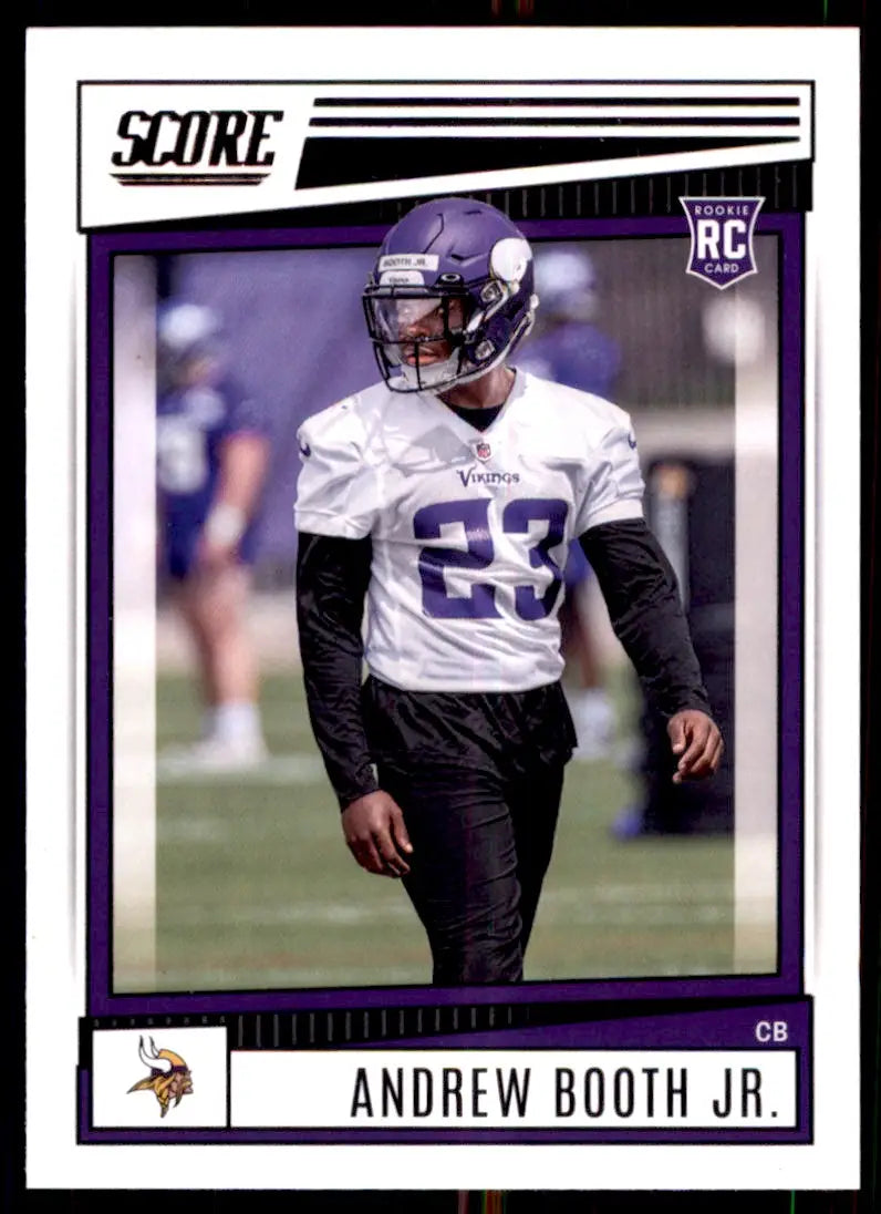 2022 Score Andrew Booth Jr. Rookie Minnesota Vikings #326