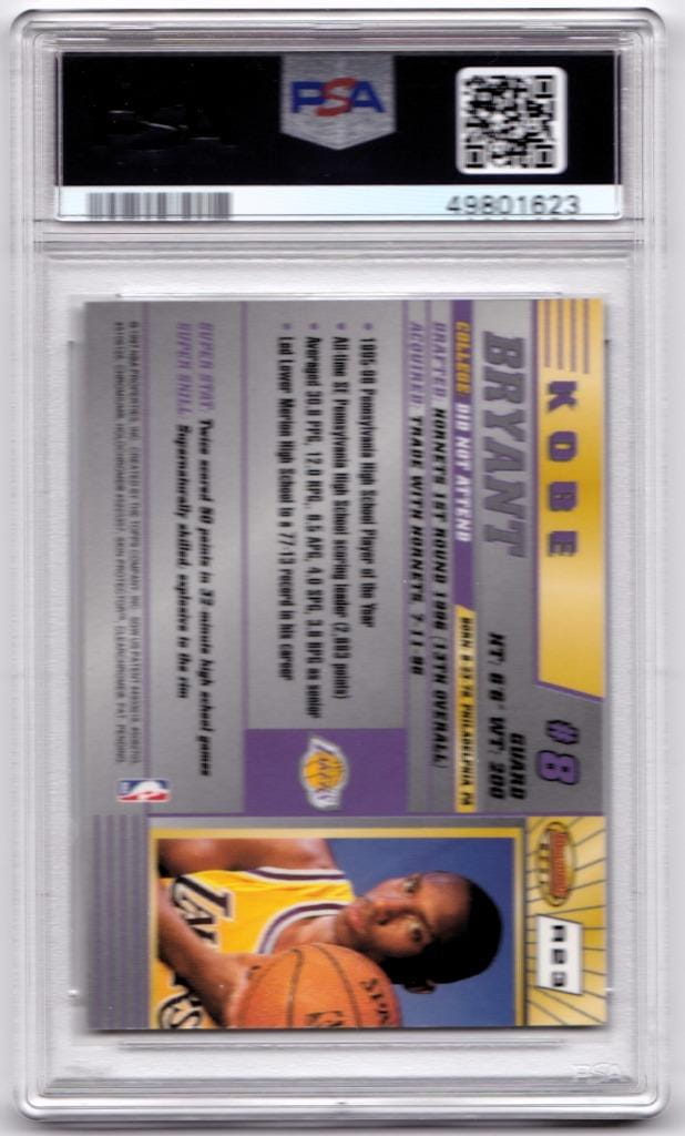 1996-97 Bowman’s Best KOBE BRYANT Rookie RC PSA 9 MINT - LAKERS ???