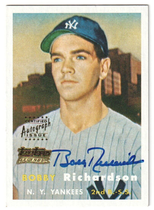 BOBBY RICHARDSON 2001 Topps Archives Autograph Auto - YANKEES