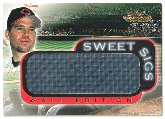 SEAN CASEY 2001 Fleer Showcase Sweet Sigs Autograph Auto - REDS