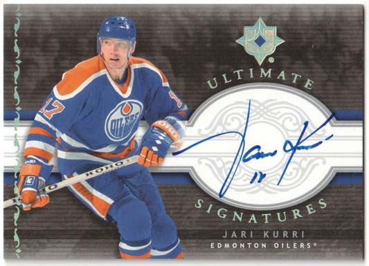 JARI KURRI 2006-07 Upper Deck Ultimate Collection Autograph Auto - OILERS