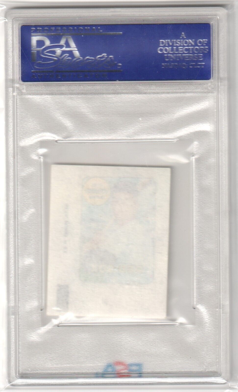 Clear plastic PSA card holder for CARL YASTRZEMSKI 1969 Topps Decals with blue label, Columbia Hobby