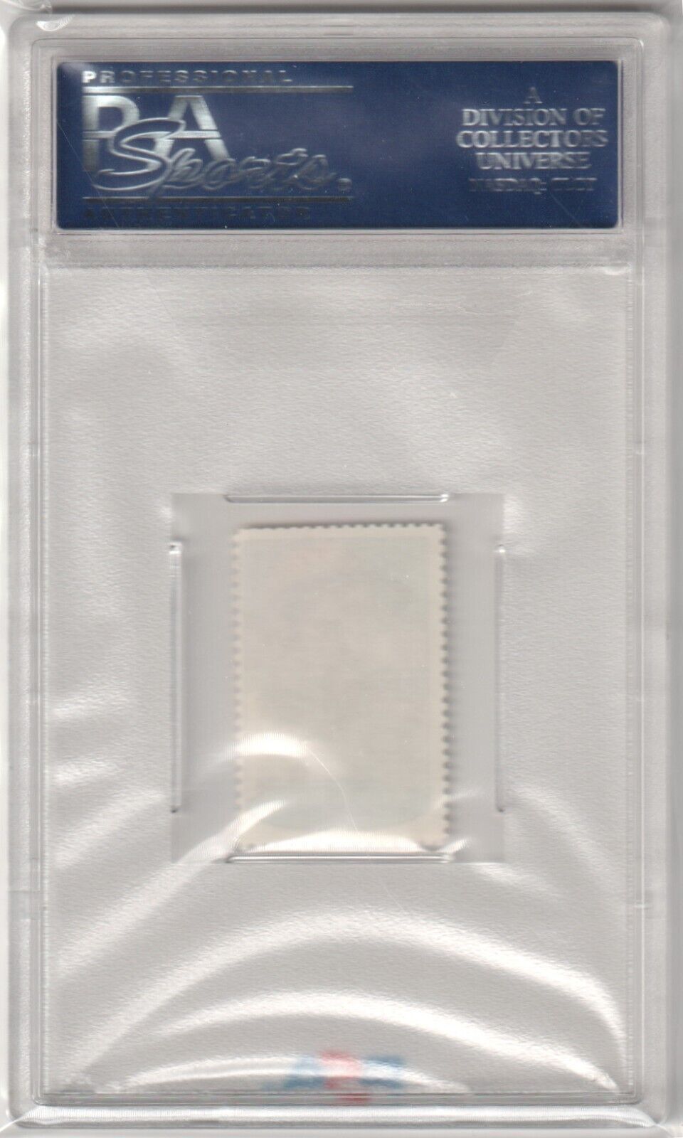 Clear plastic PSA grading slab with white insert for Willie Stargell single card, Pirates