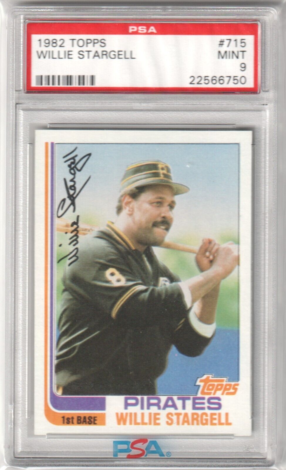 PSA-graded 1982 Topps Willie Stargell baseball card from Columbia Hobby with free shipping