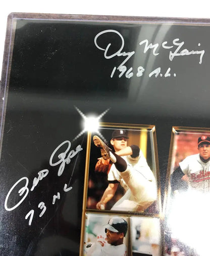 Autographed 16x20 photo of baseball players includes Rose, Schmidt, and Rice memorabilia