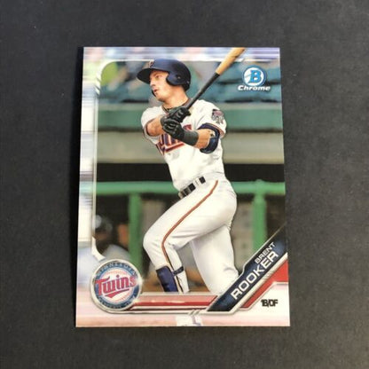 Baseball card of Brent Rooker, Minnesota Twins, from Bowman Chrome Prospects