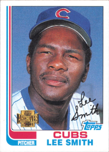 Chicago Cubs pitcher Lee Smith on 2001 Topps Archives #82 baseball card