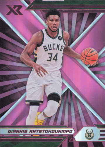 2021-22 Panini Chronicles Pink #393 Giannis Antetokounmpo XR Bucks Card NM-MT