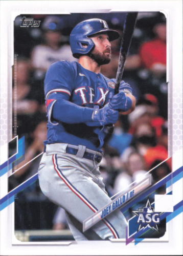 Joey Gallo at bat in Texas Rangers uniform from Topps Update MLB All-Stars card