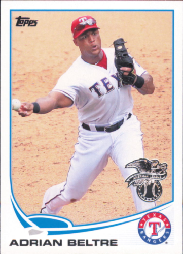 Baseball card of Adrian Beltre from the American League All-Stars Texas Rangers