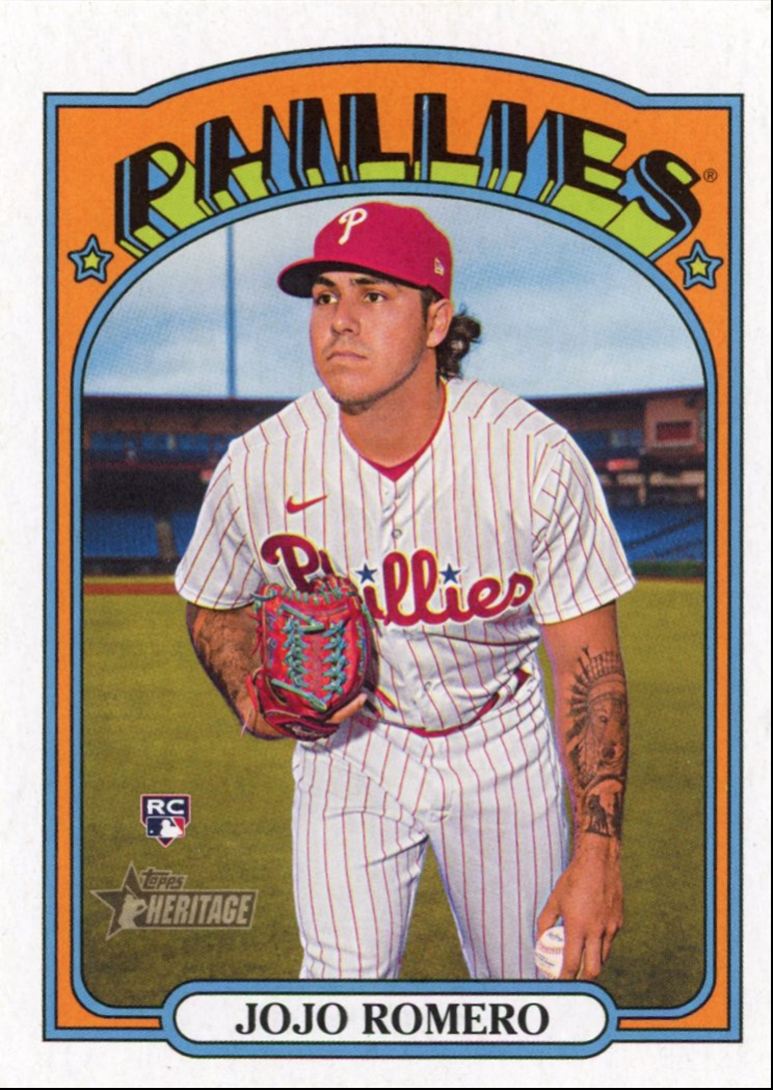 2021 Topps Heritage High Number Jojo Romero Rookie Philadelphia Phillies #591