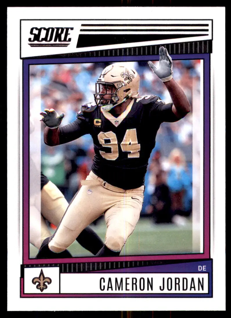 2022 Score Cameron Jordan New Orleans Saints #60