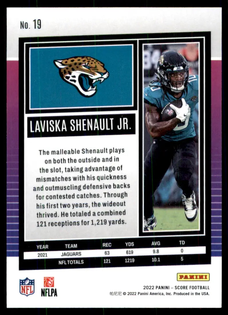 2022 Score Laviska Shenault Jr. Jacksonville Jaguars #19