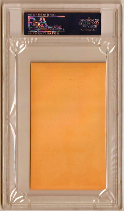 Clear plastic PSA holder with orange insert for 1880 1885 H602 US Presidents Andrew Jackson single cards