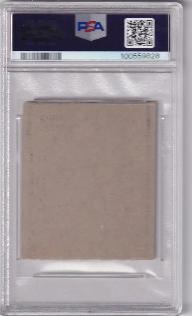 PSA graded holder showcasing a faded 1948 R346 Blue Tint Bobby Feller card inside