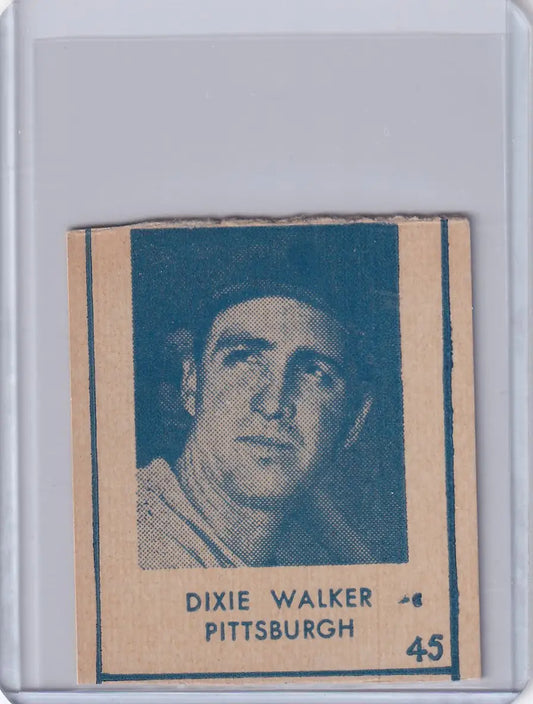 1948 R346 Blue Tint #45 Dixie Walker Baseball Card from Pittsburgh Pirates