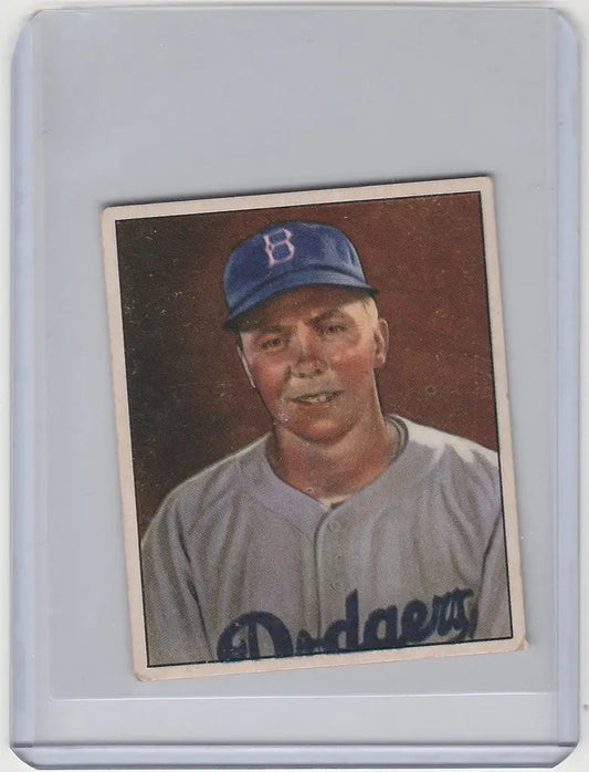 Baseball card of Pee Wee Reese from the Brooklyn Dodgers in Bowman Baseball series