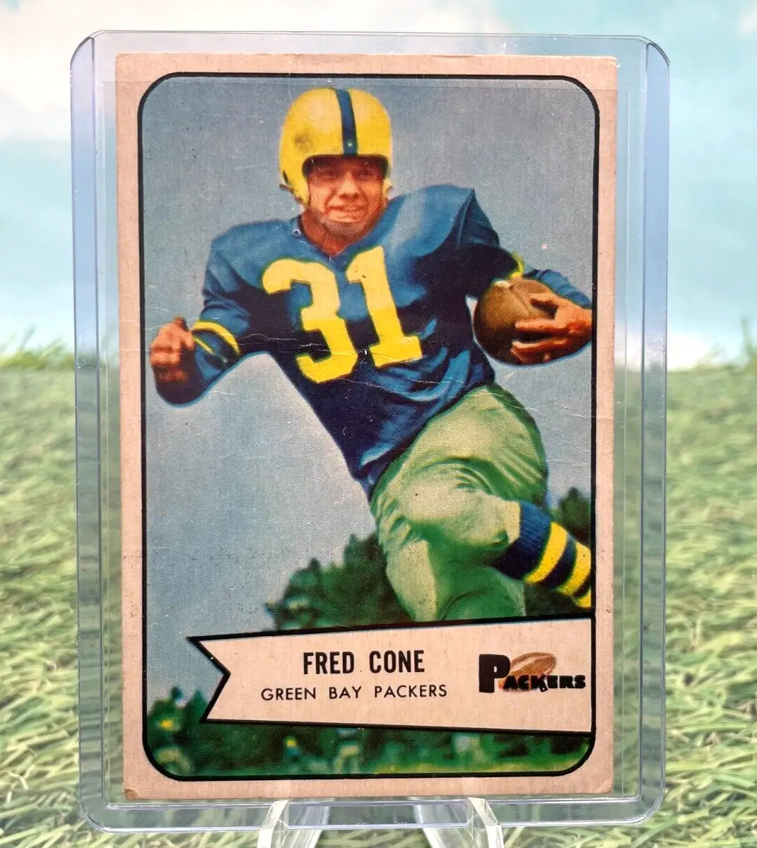 Fred Cone 1954 Bowman Football trading card featuring Green Bay Packers player