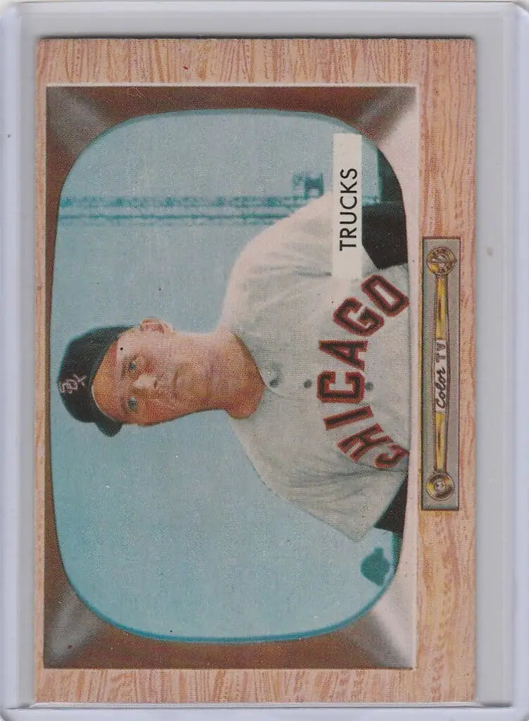 Virgil Trucks Chicago White Sox 1955 Bowman #26 baseball card in EX condition