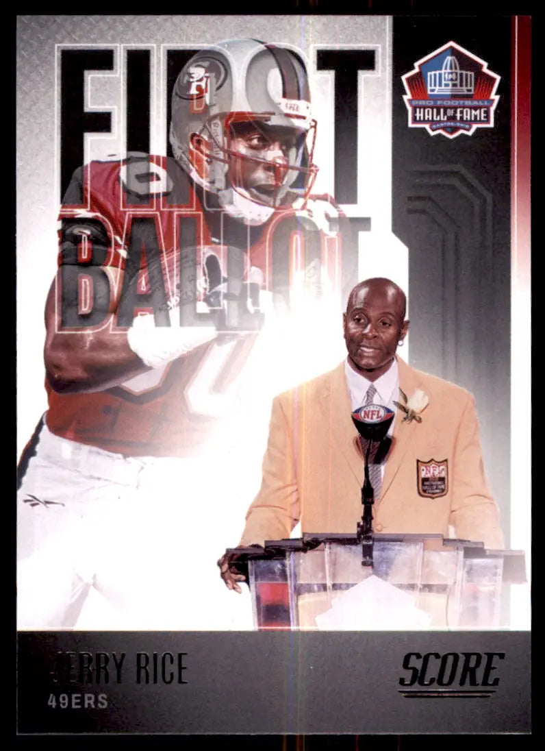 2022 Score First Ballot Jerry Rice San Francisco 49ers #FB-JR