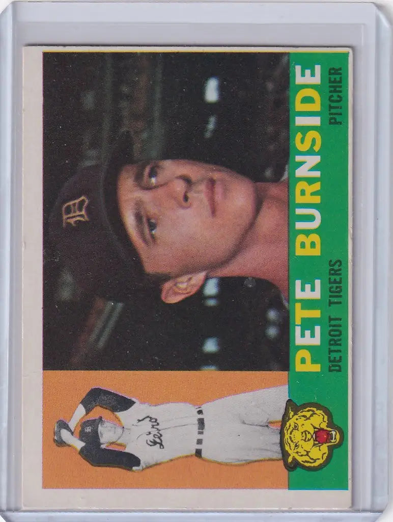 1960 Topps #261 Pete Burnside - Detroit Tigers baseball card featuring Pete Burnside