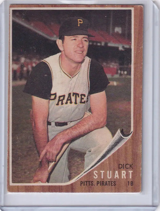 Vintage baseball card of Dick Stuart from the Pittsburgh Pirates trading cards collection