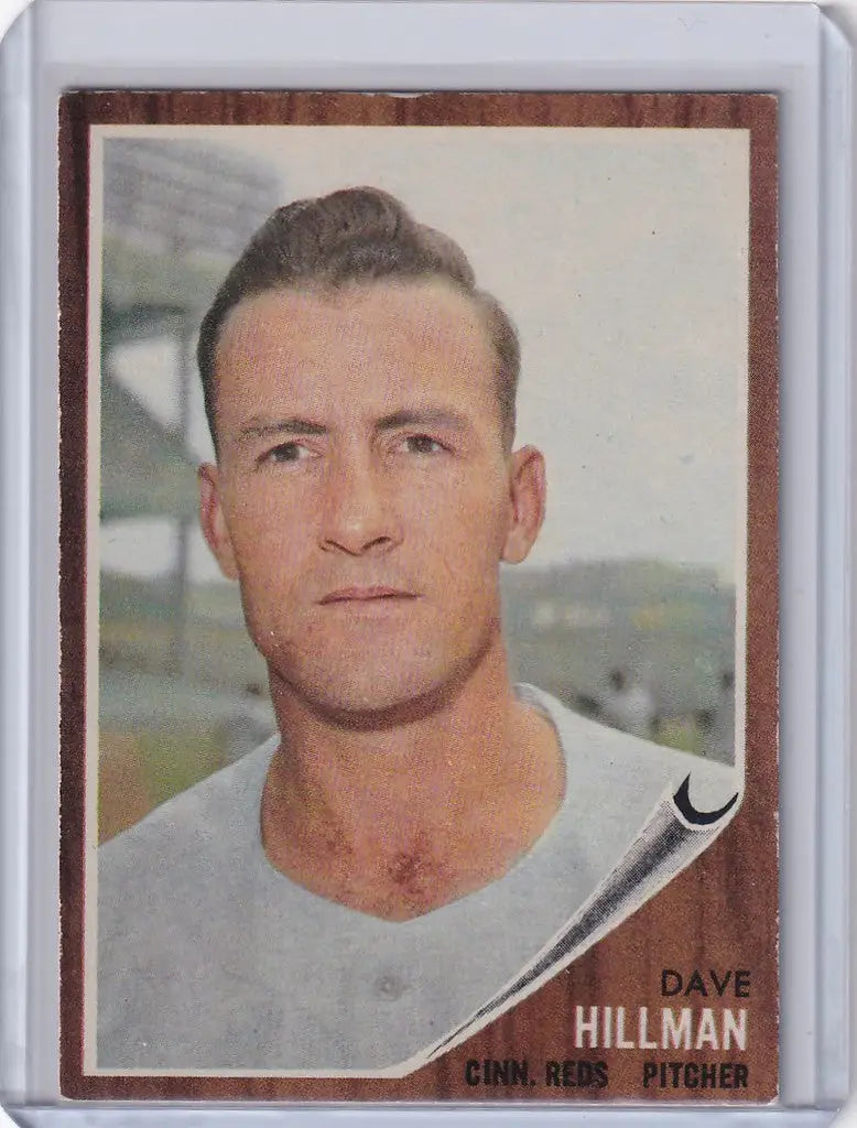 Vintage baseball card of Dave Hillman - Cincinnati Reds from 1962 Topps #282