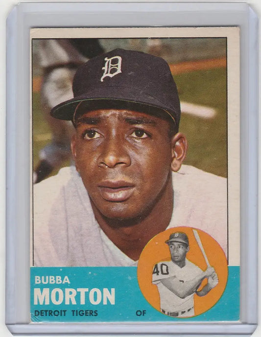 Baseball card of Bubba Morton from the Detroit Tigers 1963 Topps #164 EX