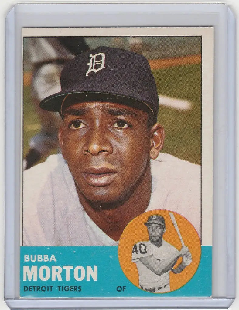 1963 Topps #164 Bubba Morton Detroit Tigers baseball card featuring Bubba Morton