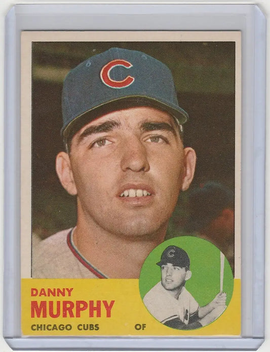 Baseball card of Danny Murphy Chicago Cubs player in cap with team logo, EXMT condition