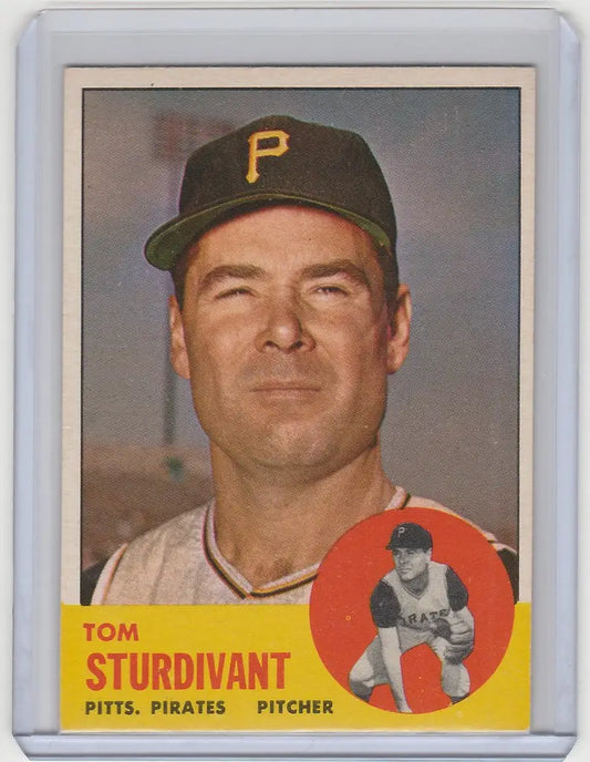 1963 Topps #281 Tom Sturdivant Pittsburgh Pirates EXMT baseball card for collectors