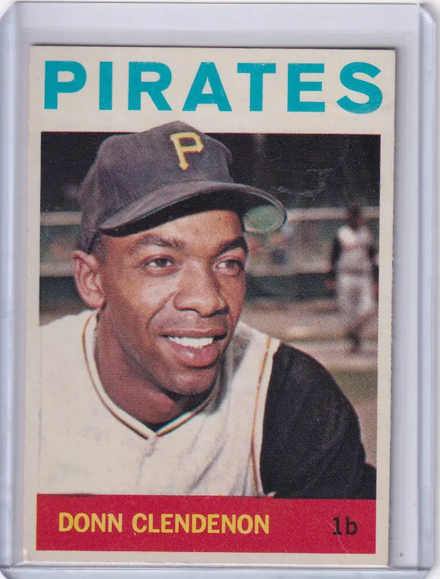 Vintage 1964 Topps Baseball card featuring Donn Clendenon of the Pittsburgh Pirates