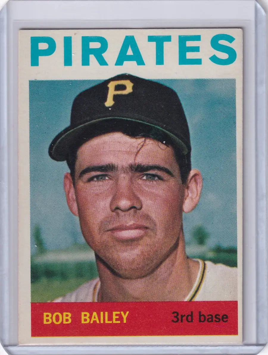 Vintage 1964 Topps Baseball card of Bob Bailey from the Pittsburgh Pirates