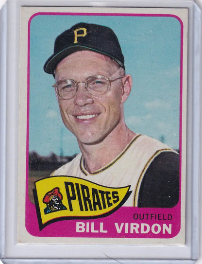 Baseball card of Bill Virdon - Pittsburgh Pirates from 1965 Topps Baseball series