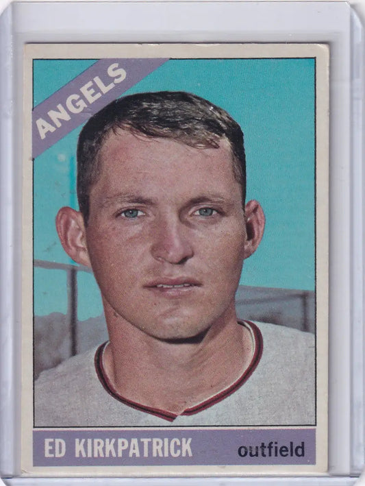 Baseball card of Ed Kirkpatrick from Topps Baseball, California Angels