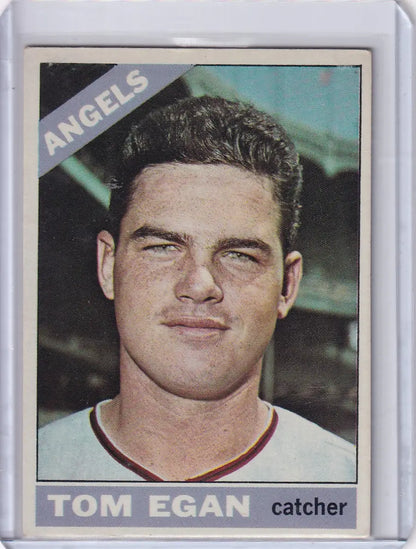 1966 Topps Baseball card of Tom Egan from the California Angels team