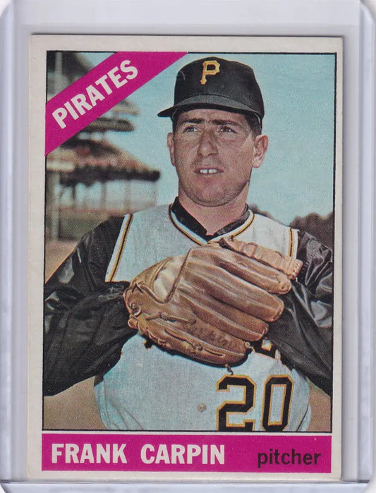 1966 Topps Baseball #71 Frank Carpin Pittsburgh Pirates pitcher trading card