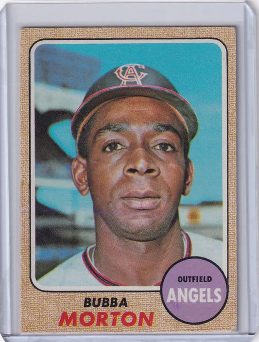 Baseball card of Bubba Morton, California Angels, from Topps Baseball 1968