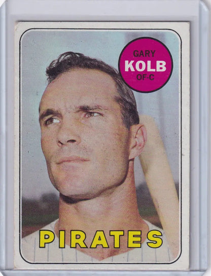 Vintage 1969 Topps Baseball card of Gary Kolb from the Pittsburgh Pirates