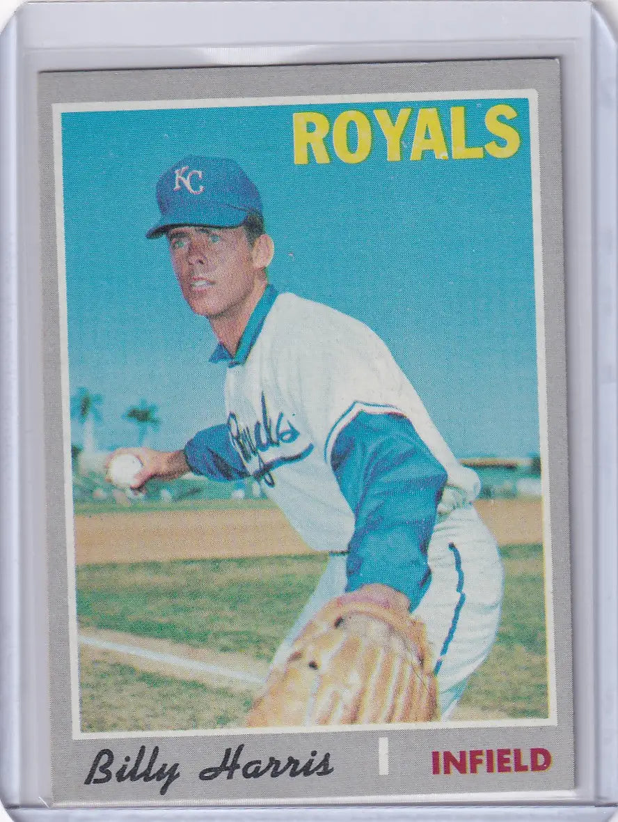 Baseball card of Billy Harris from Kansas City Royals by Topps Baseball 1970