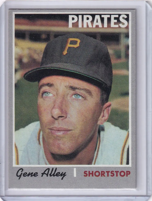 1970 Topps Baseball card of Gene Alley, shortstop for Pittsburgh Pirates