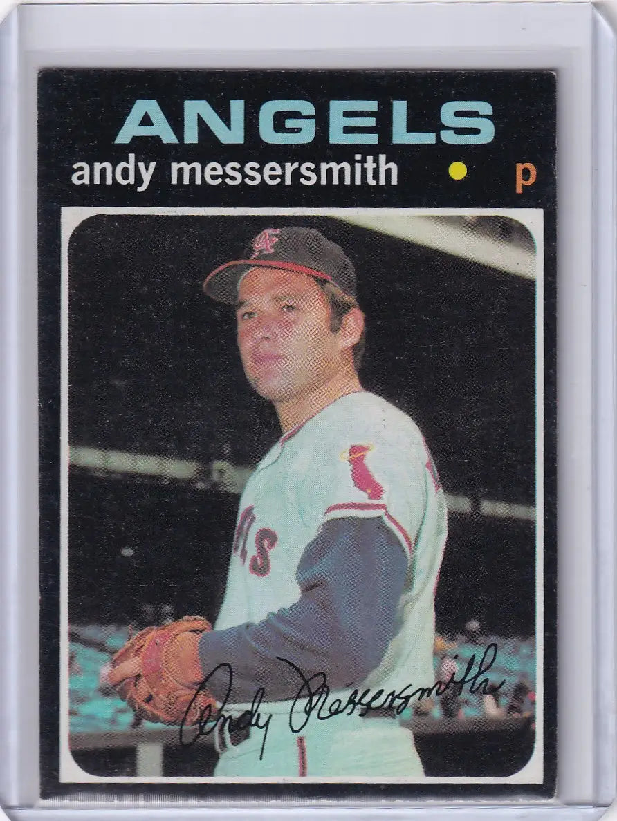 Baseball card of Andy Messersmith from Topps Baseball for California Angels