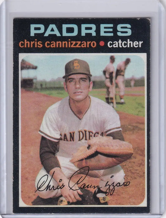 1971 Topps Baseball card of Chris Cannizzaro, San Diego Padres catcher