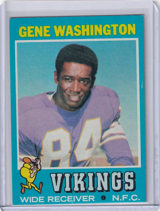 Vintage Topps Football card of Gene Washington, Minnesota Vikings wide receiver