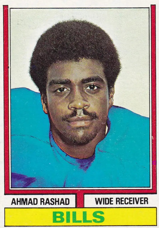 1974 Topps #105 Ahmad Rashad RC Rookie Buffalo Bills trading card image